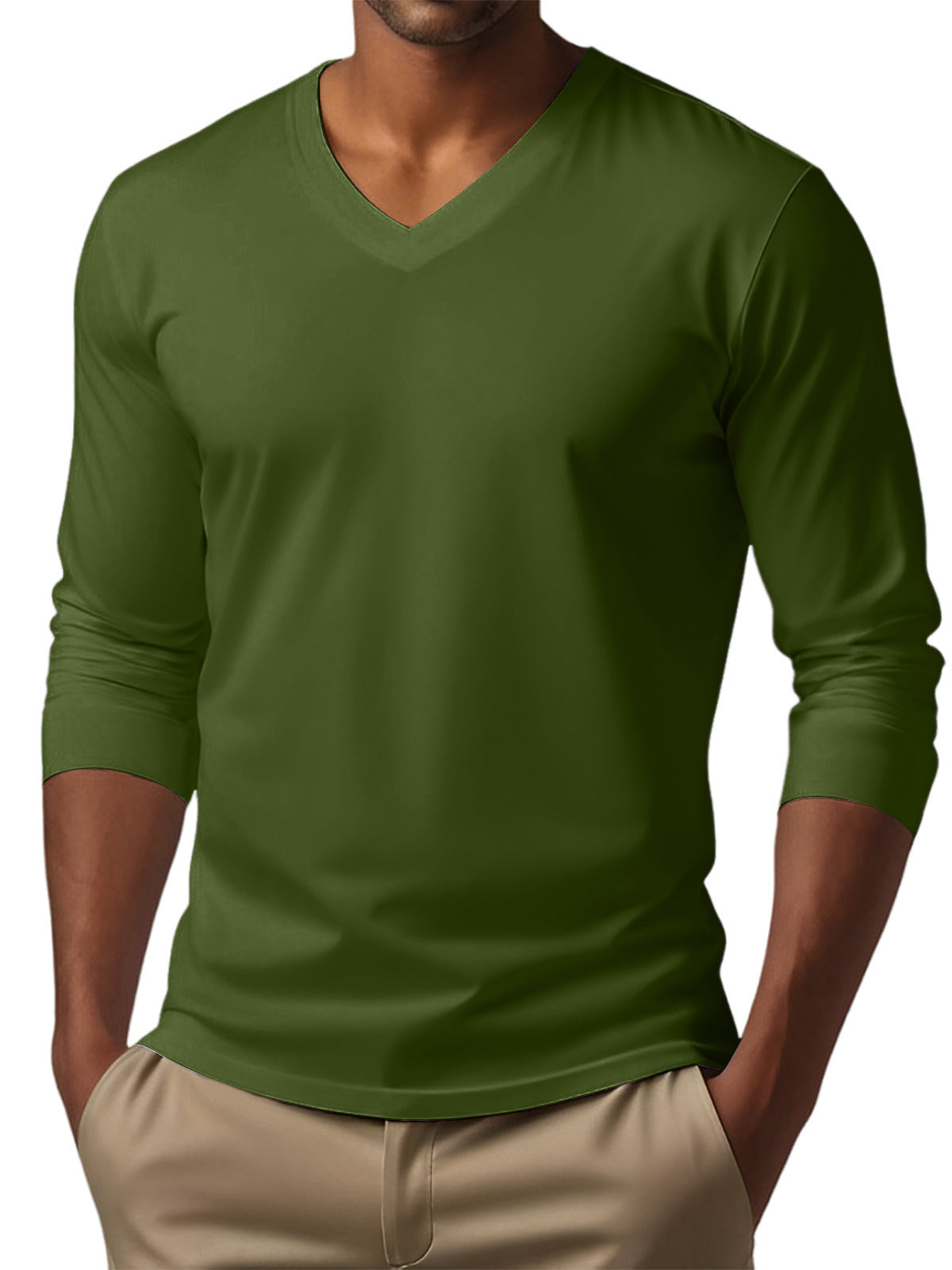 Men's Digital Printing Men's Versatile Long Sleeve